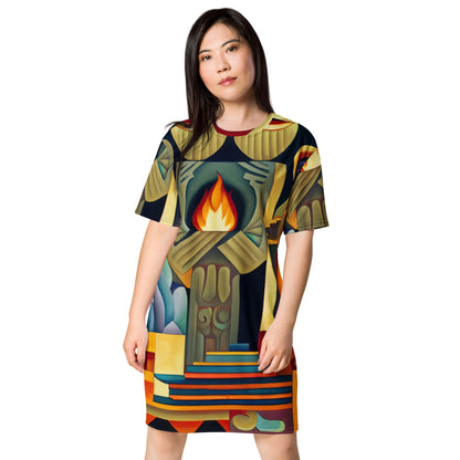 DMV 0237 Retro Art T-shirt dress