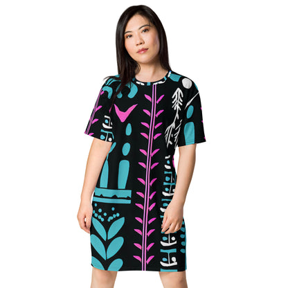 DMV 0122 Boho T-shirt dress