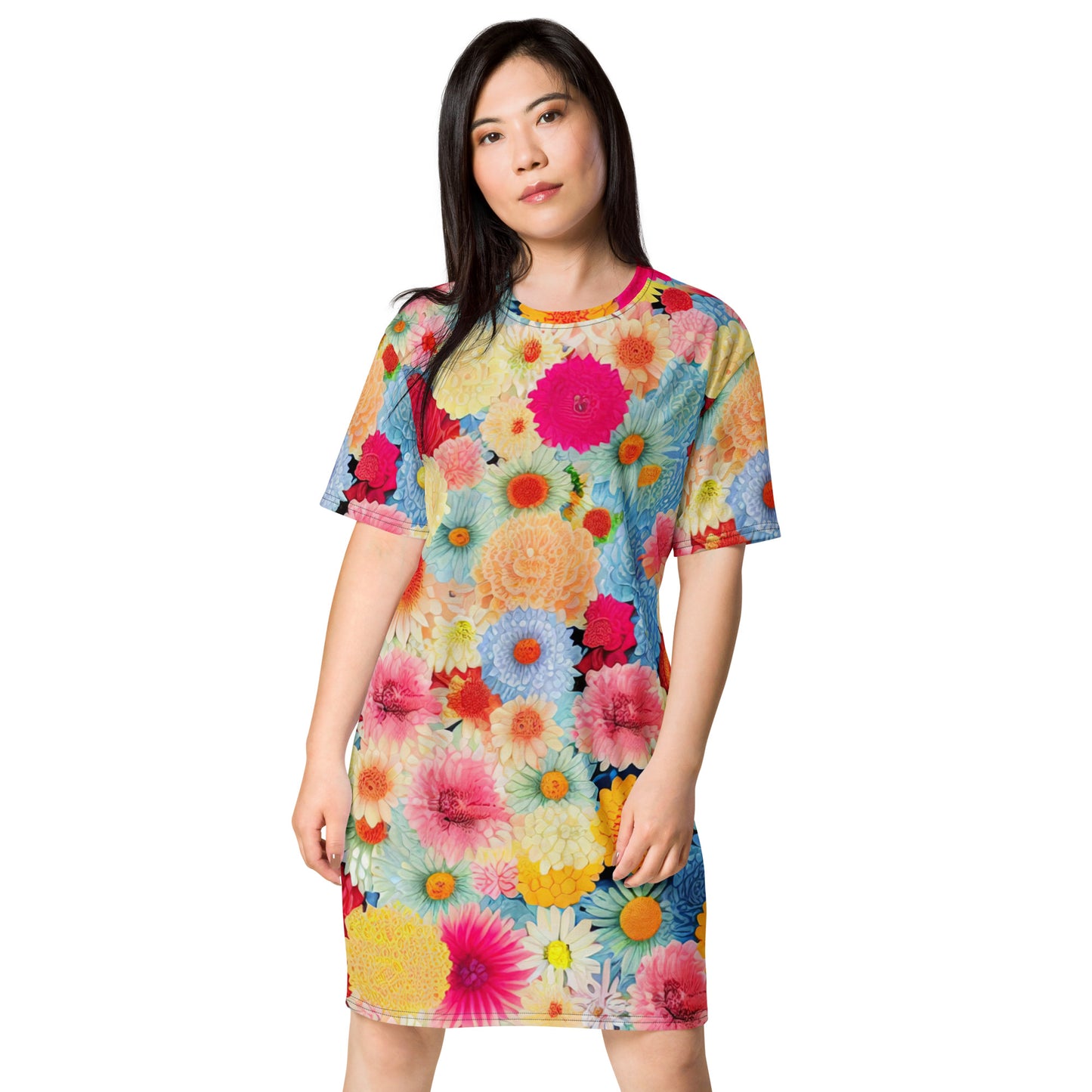 DMV 0106 Floral T-shirt dress