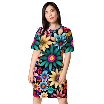 DMV 0265 Floral T-shirt dress