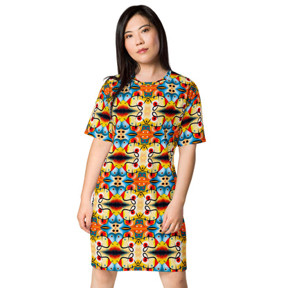 DMV 0103 Vintage Artsy T-shirt dress