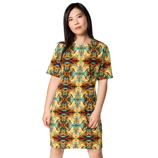 DMV 0123 Chic Boho T-shirt dress