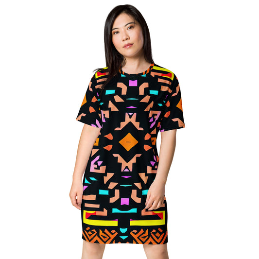 DMV 0147 Boho T-shirt dress