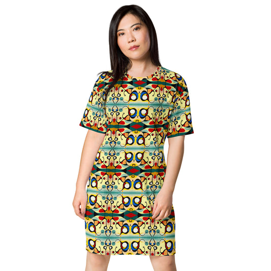 DMV 0405 Vintage Artsy T-shirt dress