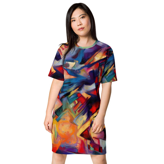 DMV 0308 Abstract Art T-shirt dress