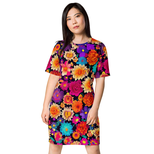 DMV 0192 Floral T-shirt dress