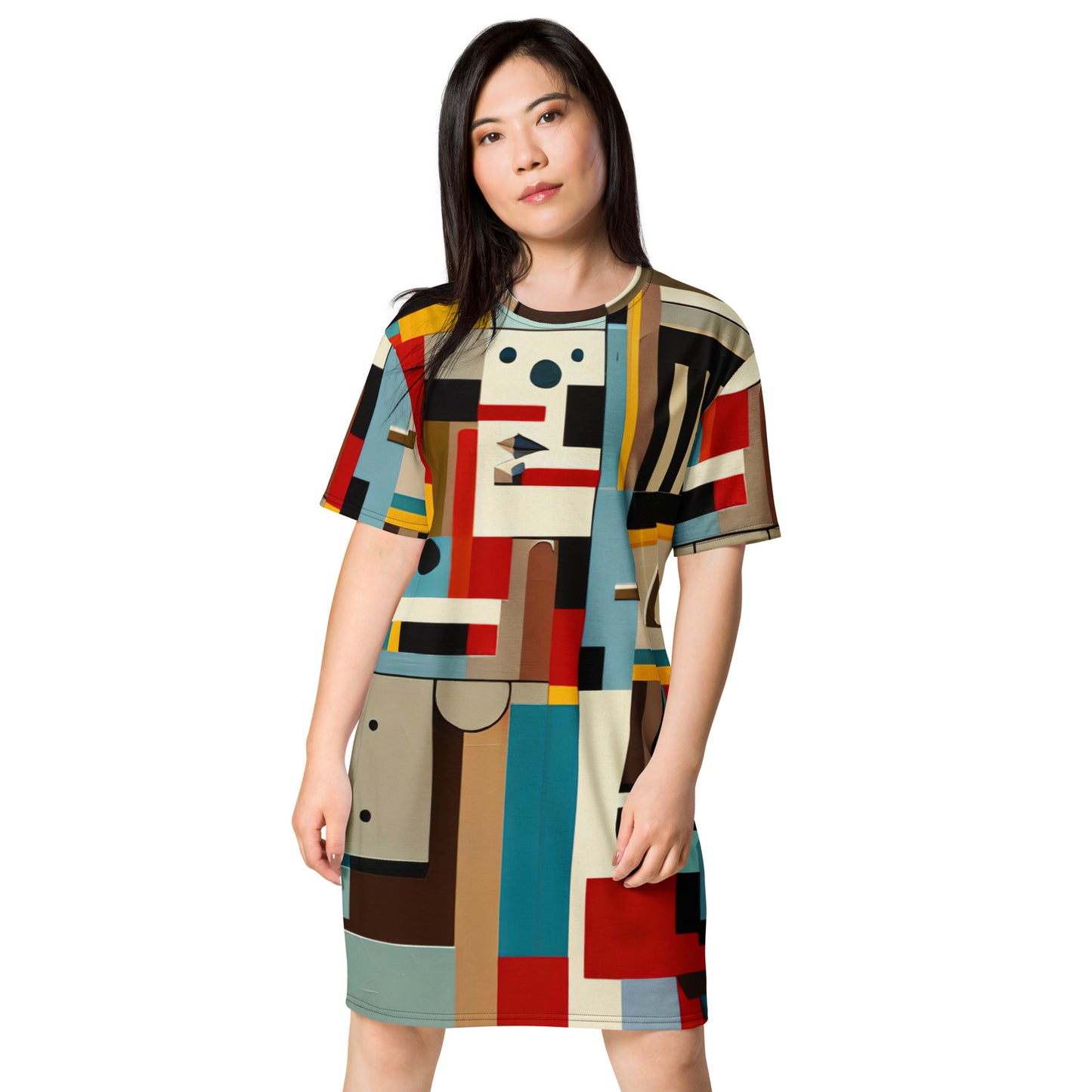 DMV 0413 Abstract Art T-shirt dress