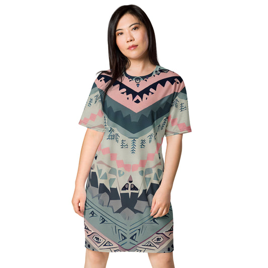 DMV 0306 Boho T-shirt dress