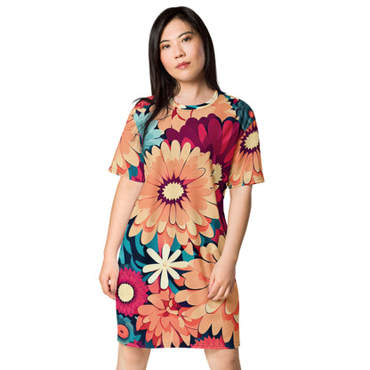 DMV 0293 Floral T-shirt dress