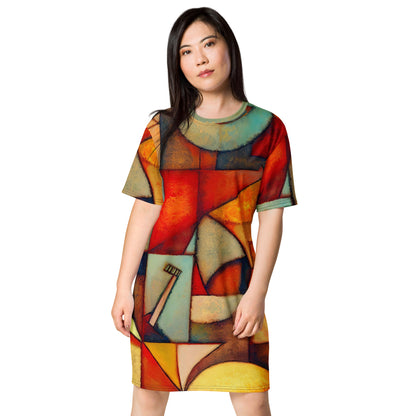 DMV 0298 Retro Art T-shirt dress