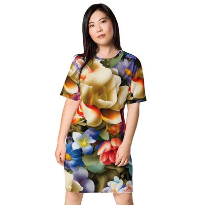 DMV 0268 Floral T-shirt dress