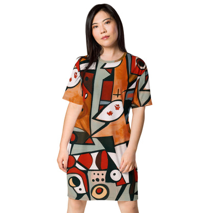 DMV 0522 Retro Art T-shirt dress