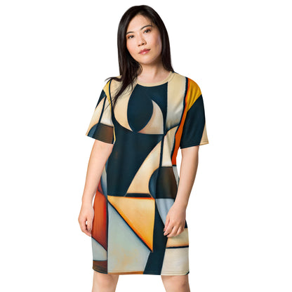 DMV 0433 Abstract Art T-shirt dress