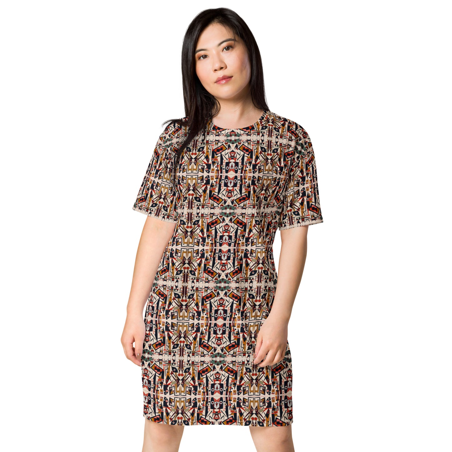 DMV 0432 Classic Boho T-shirt dress