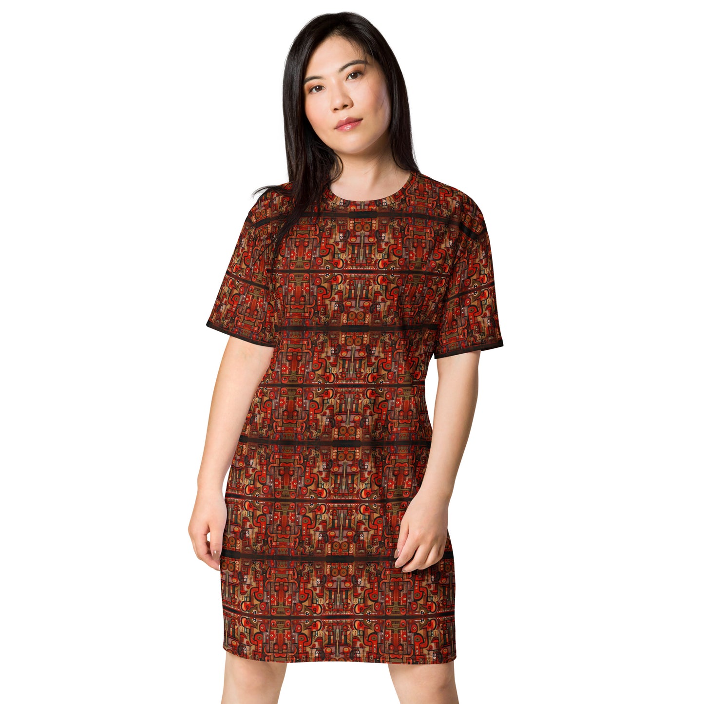 DMV 0356 Classic Boho T-shirt dress