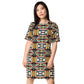 DMV 1848 Geo Boho T-shirt dress