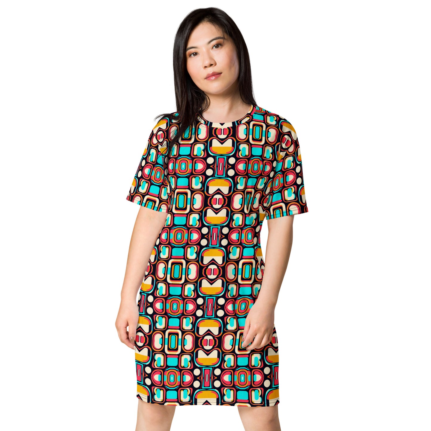 DMV 0933 Vintage Artsy T-shirt dress