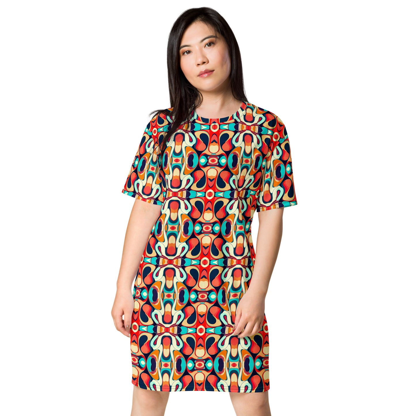 DMV 1436 Vintage Artsy T-shirt dress