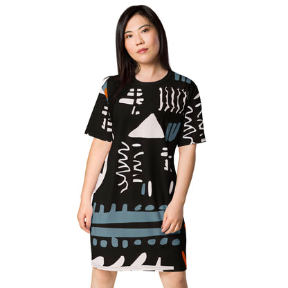 DMV 0529 Boho T-shirt dress