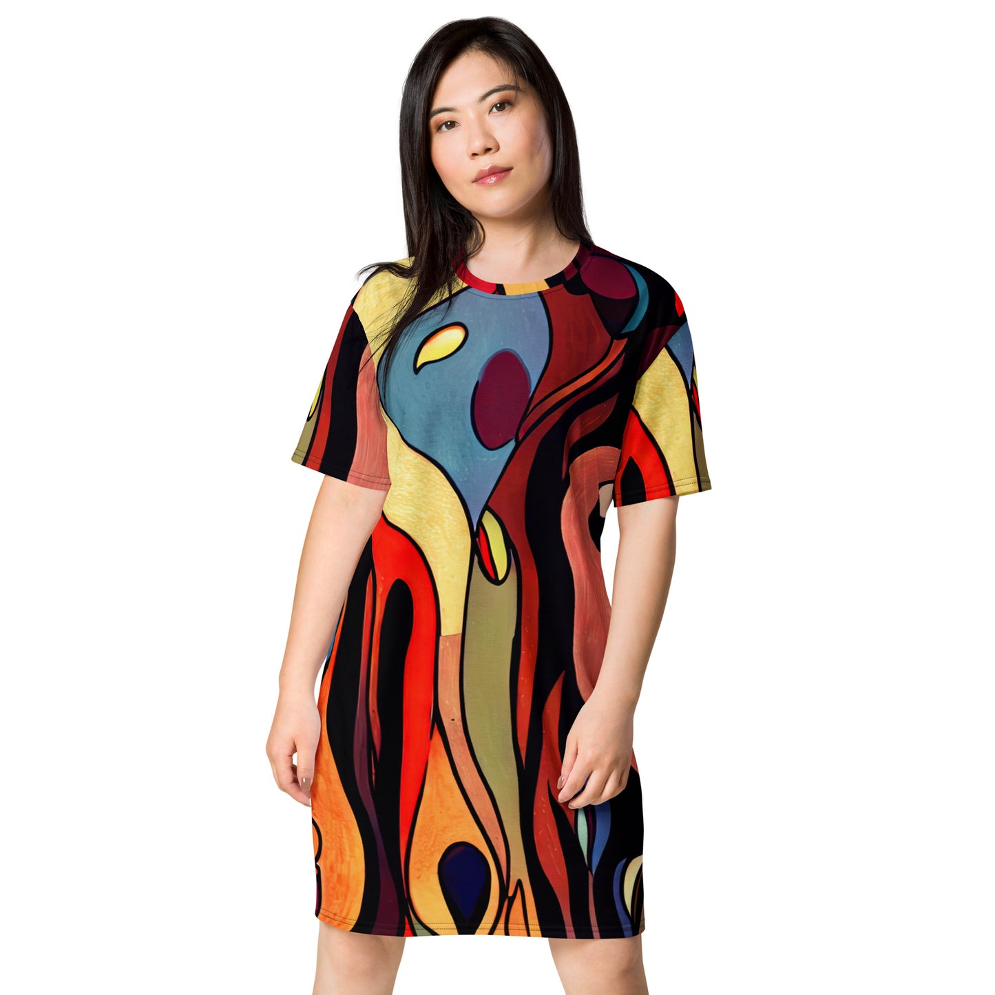 DMV 1796 Retro Art T-shirt dress