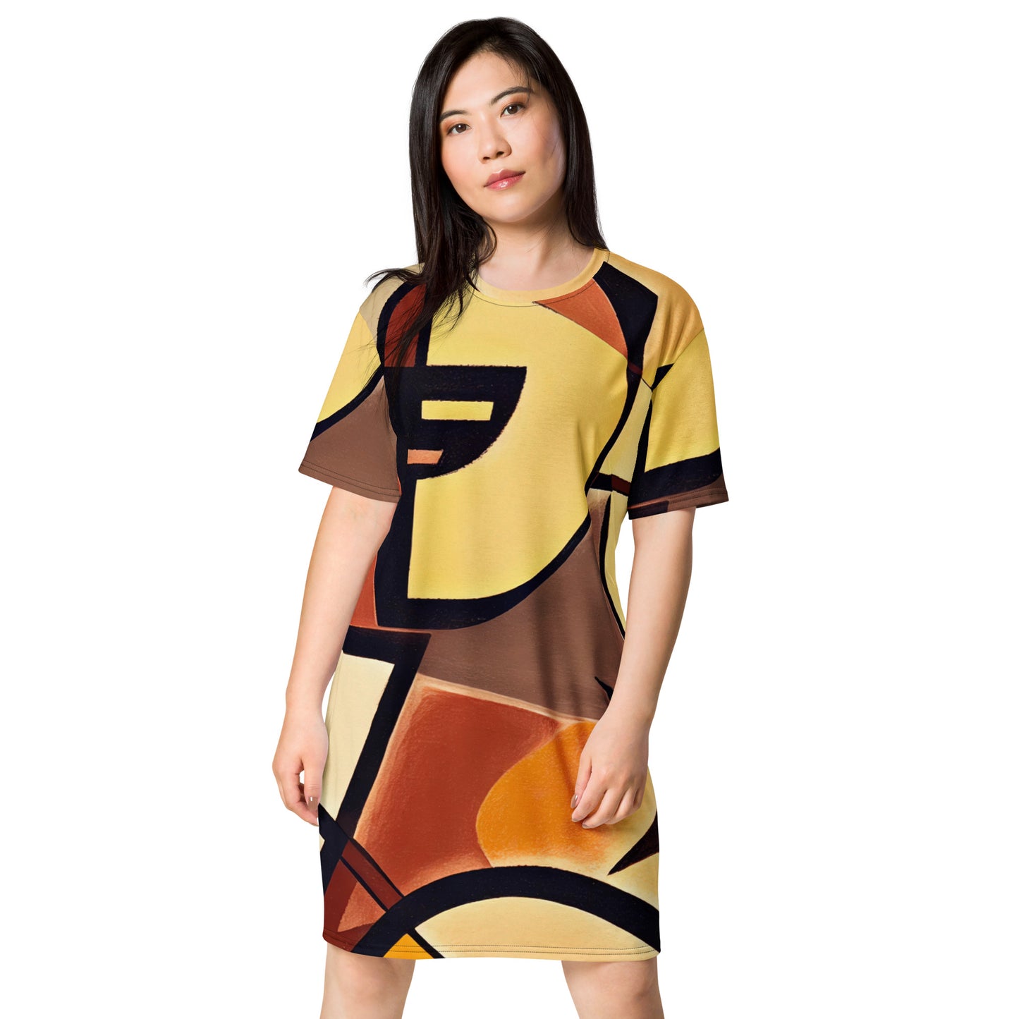 DMV 0672 Abstract Art T-shirt dress