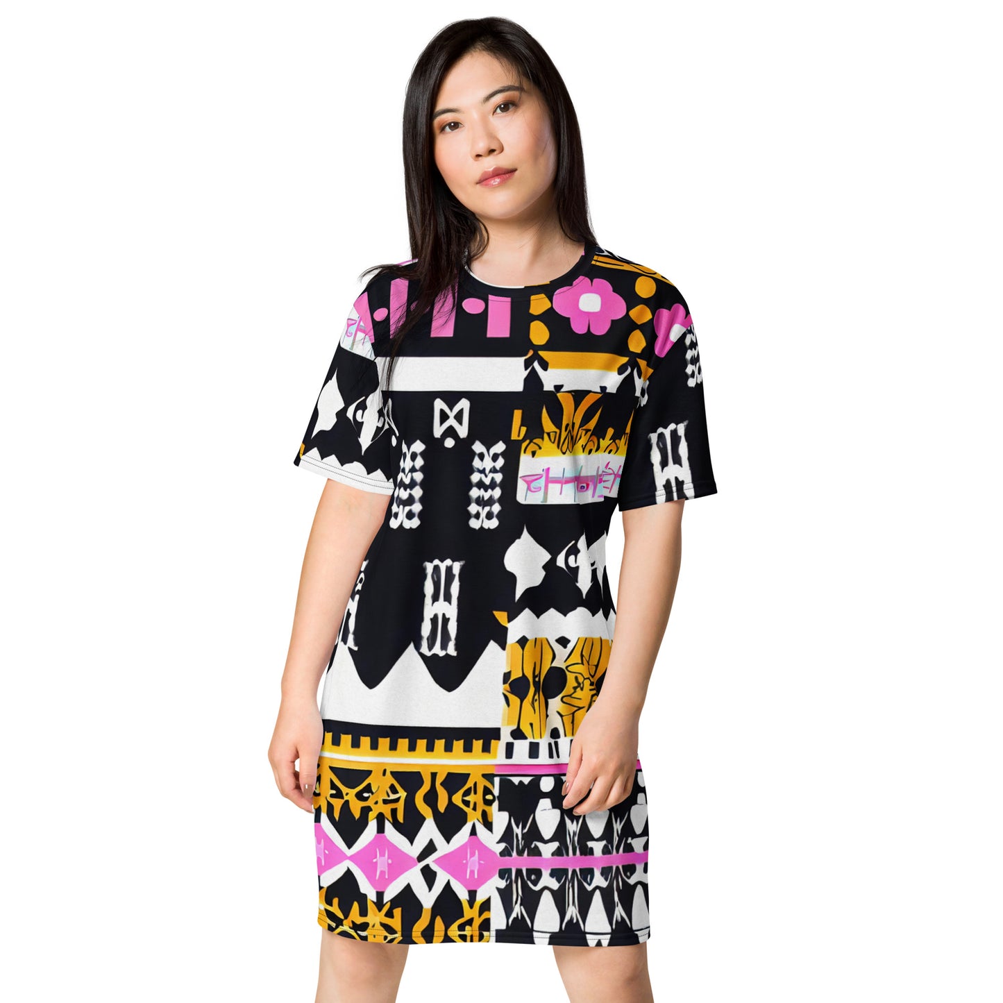 DMV 0542 Boho T-shirt dress