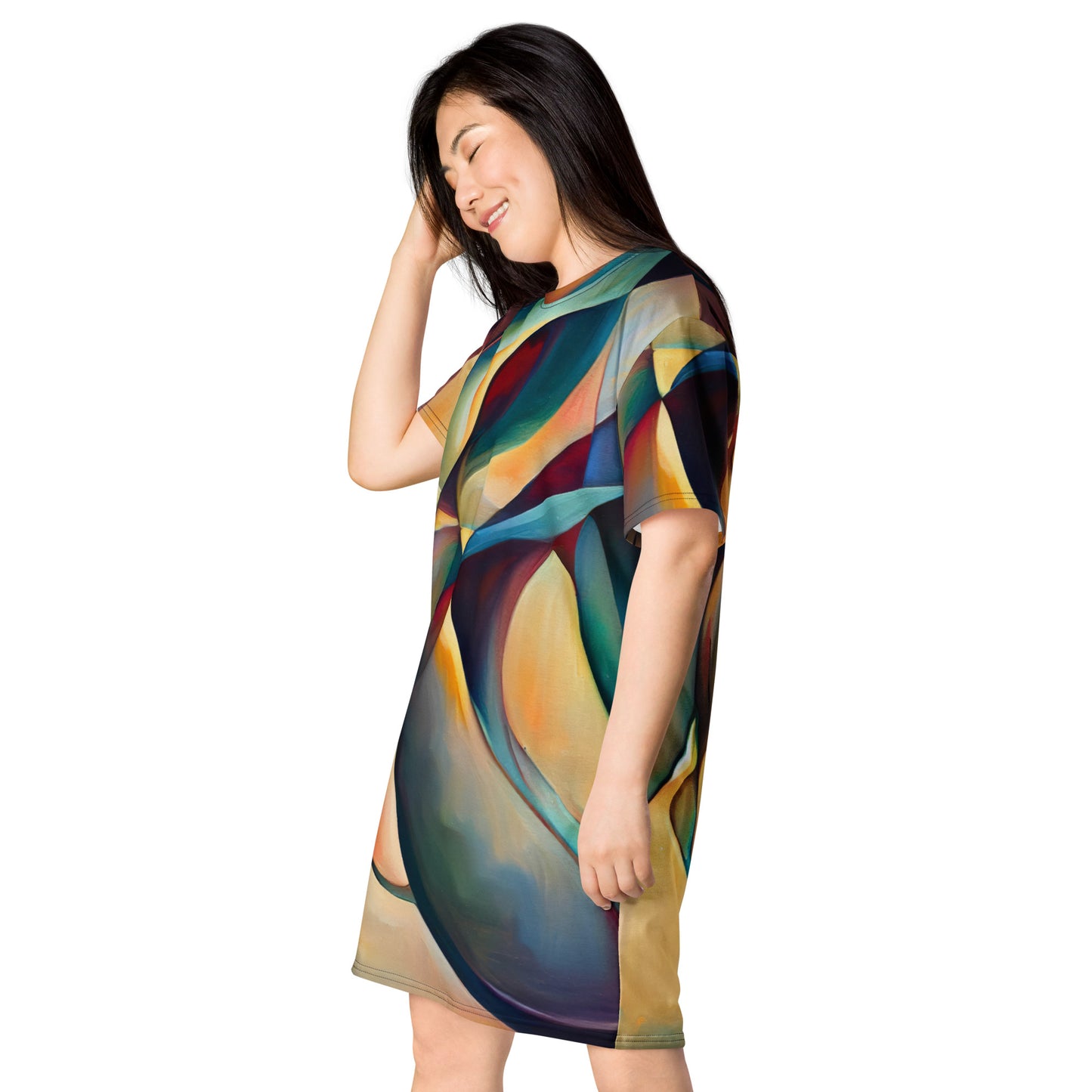 DMV 0243 Abstract Art T-shirt dress