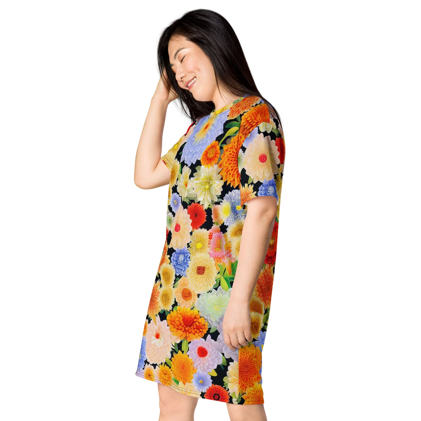 DMV 0004 Floral T-shirt dress