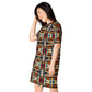 DMV 0244 Geo Boho T-shirt dress