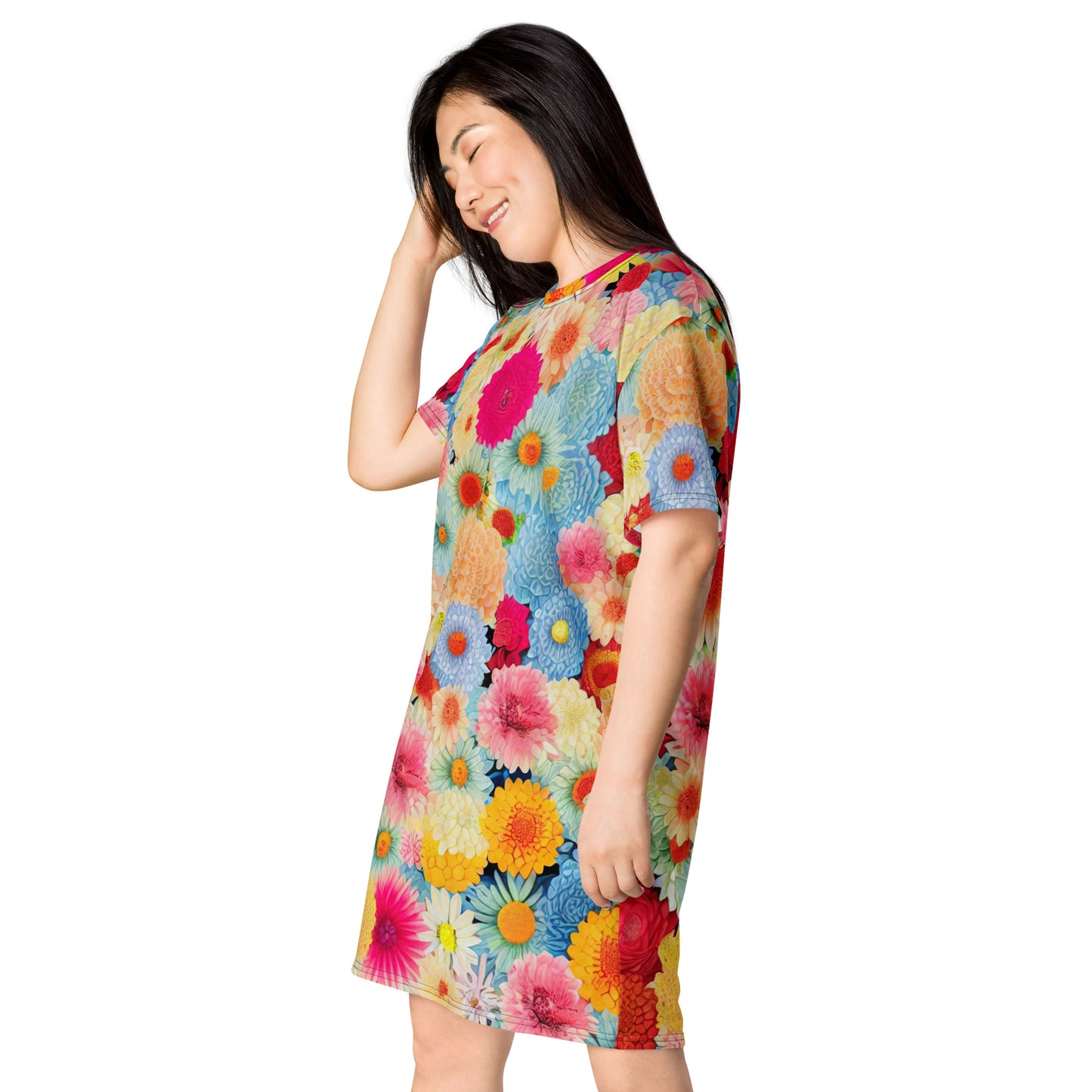 DMV 0106 Floral T-shirt dress