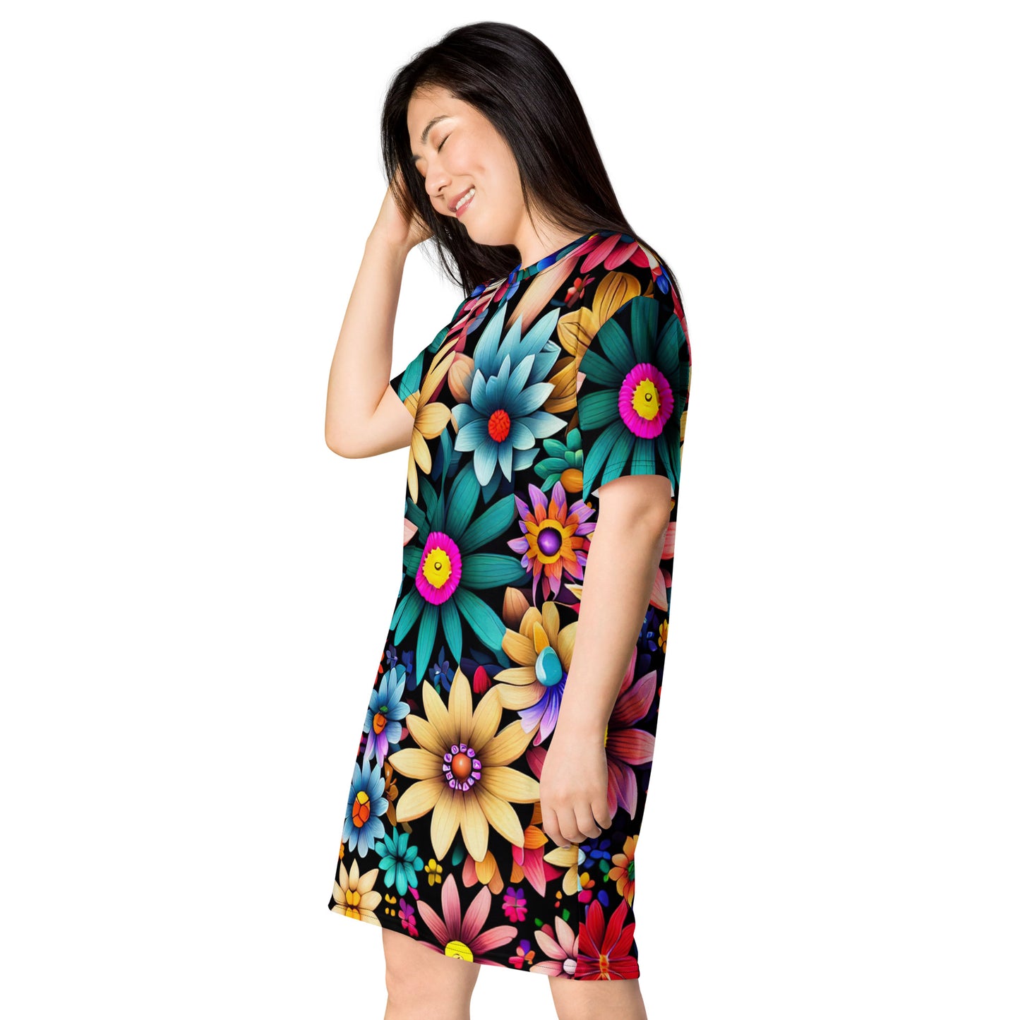 DMV 0265 Floral T-shirt dress