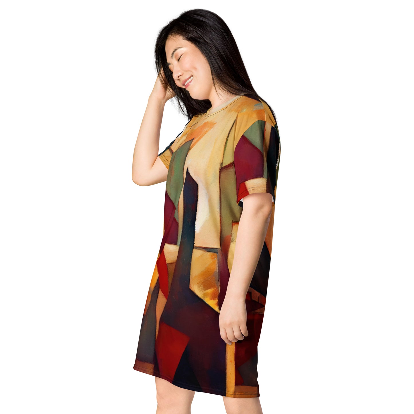 DMV 0251 Abstract Art T-shirt dress