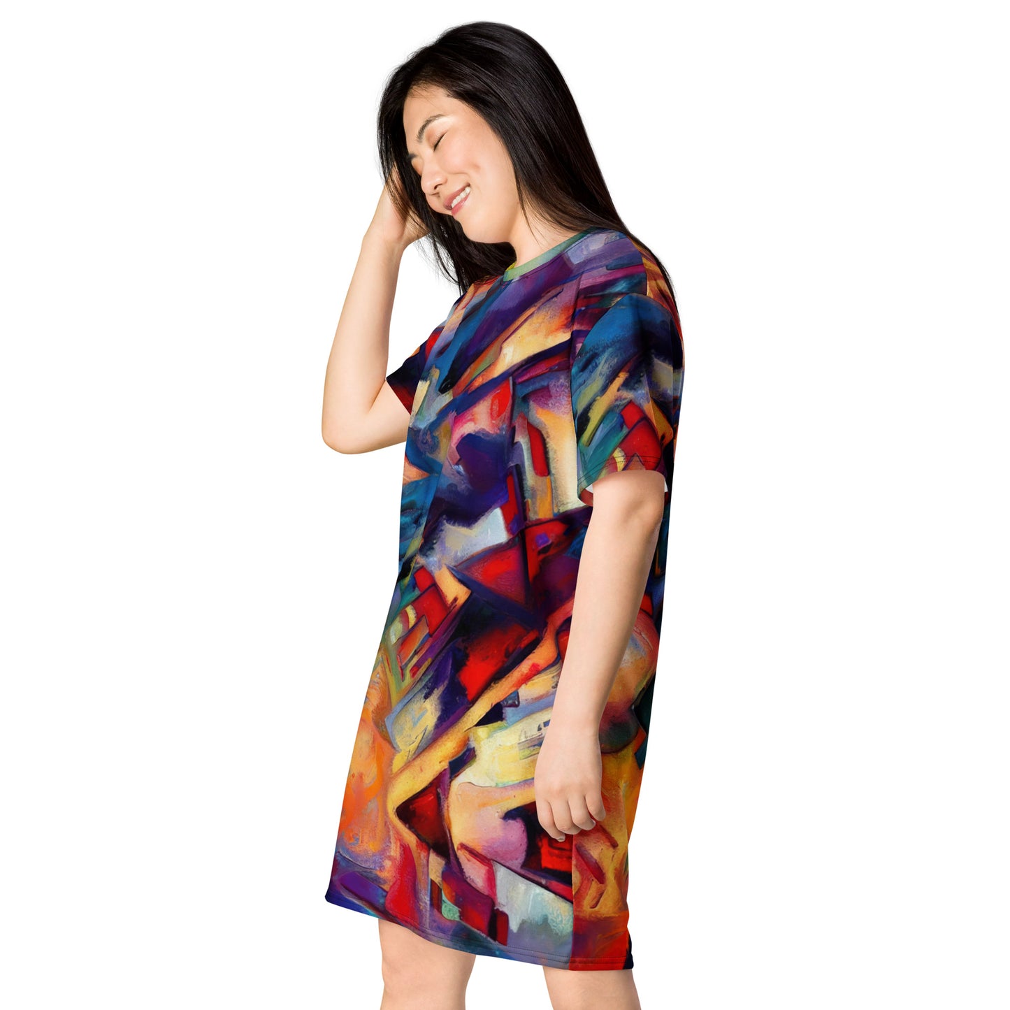 DMV 0308 Abstract Art T-shirt dress