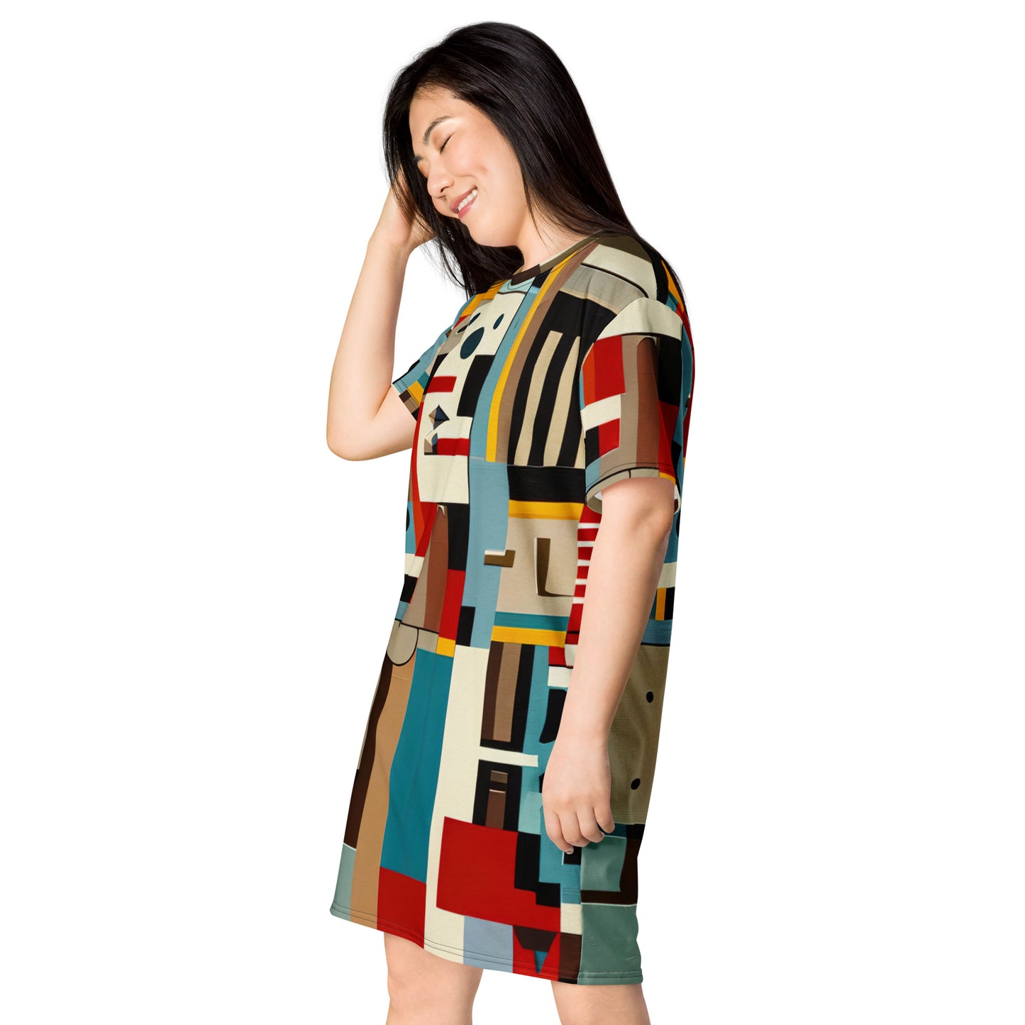 DMV 0413 Abstract Art T-shirt dress