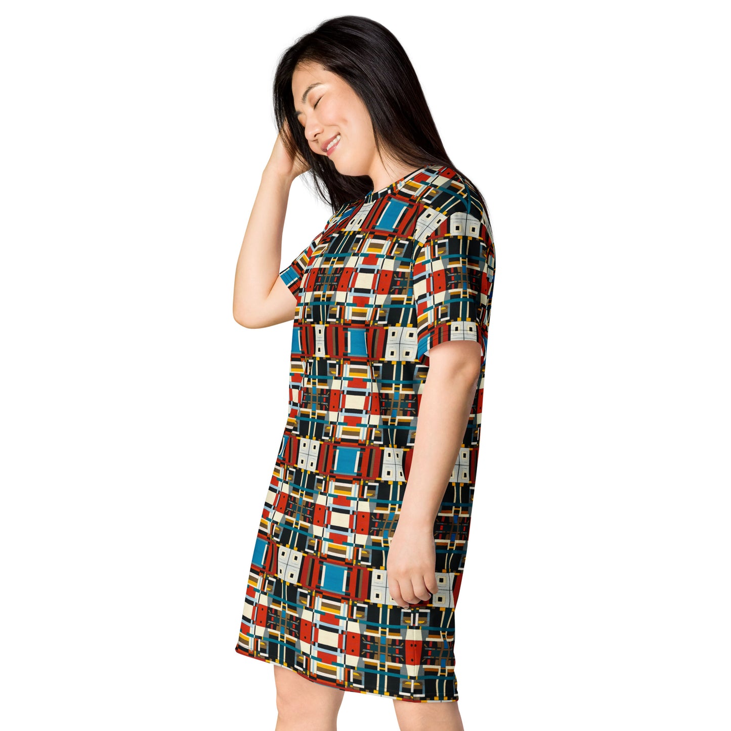 DMV 0410 Geo Boho T-shirt dress