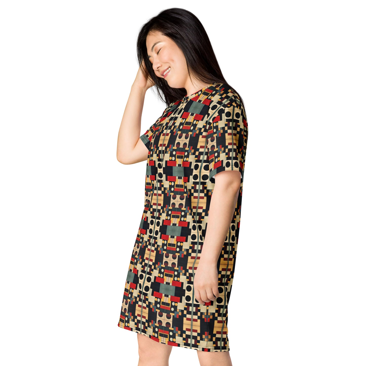 DMV 0510 Geo Boho T-shirt dress