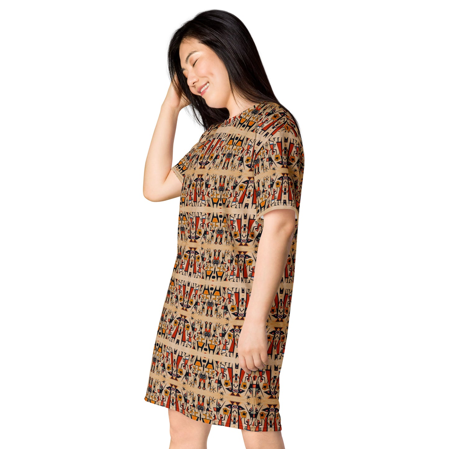 DMV 0509 Classic Boho T-shirt dress