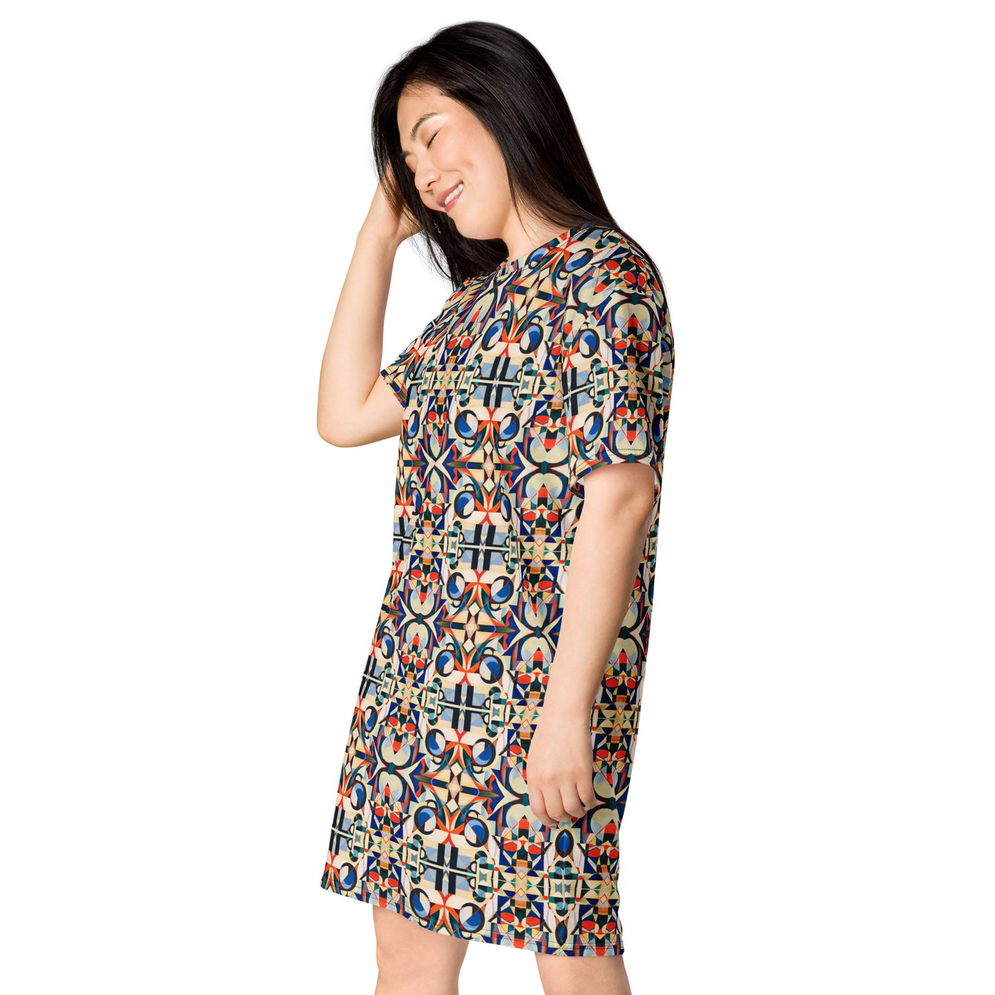 DMV 0771 Geo Boho T-shirt dress