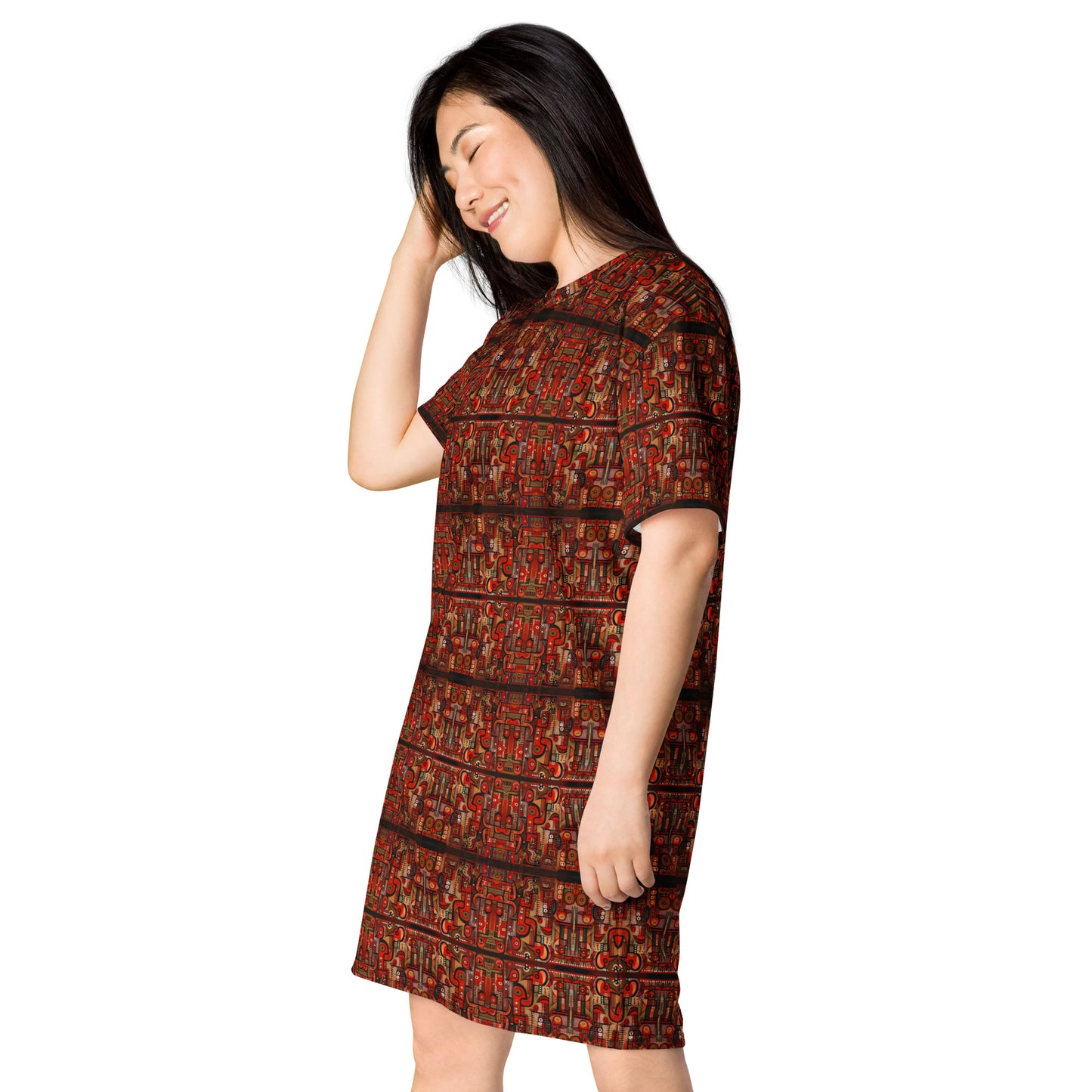 DMV 0356 Classic Boho T-shirt dress