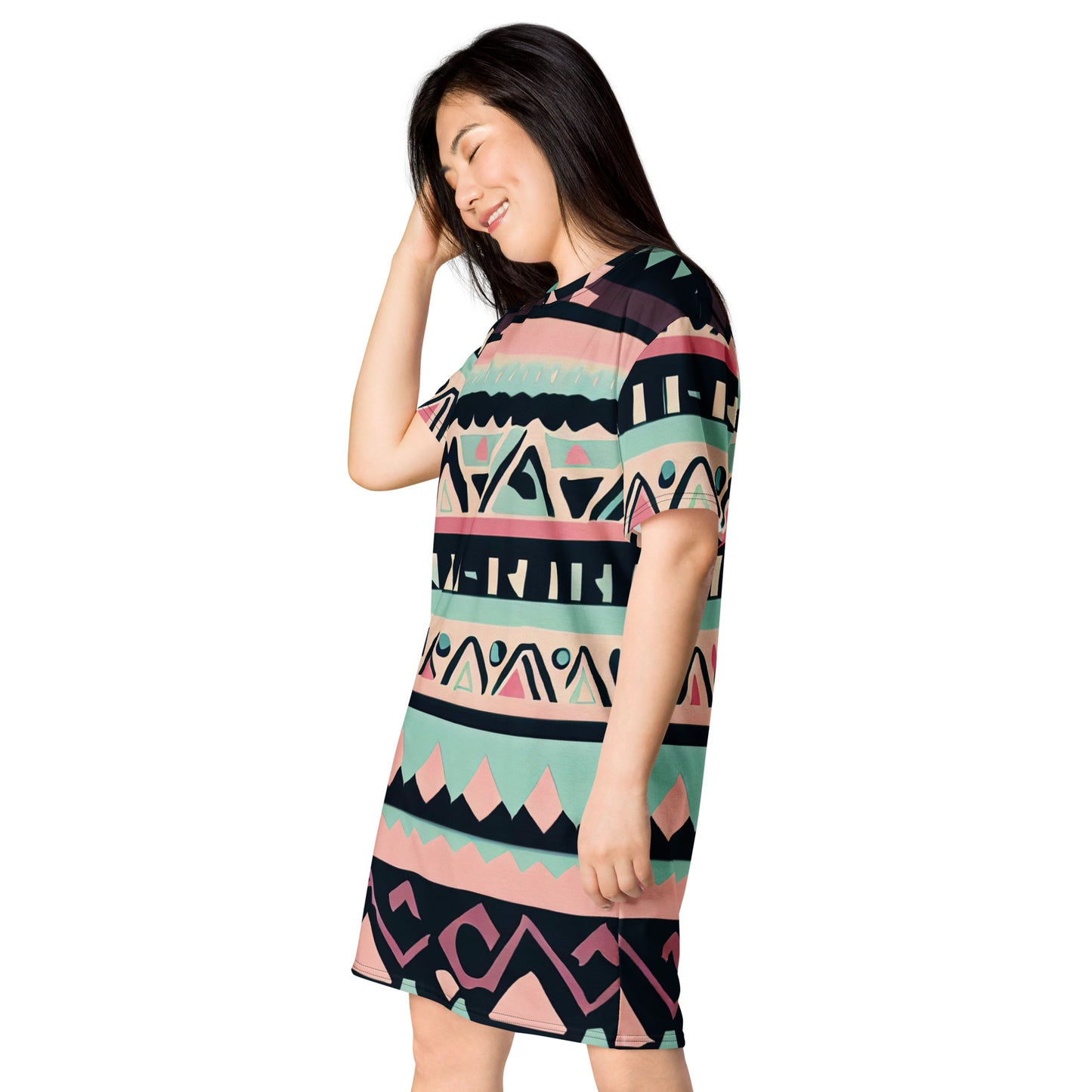 DMV 0451 Boho T-shirt dress