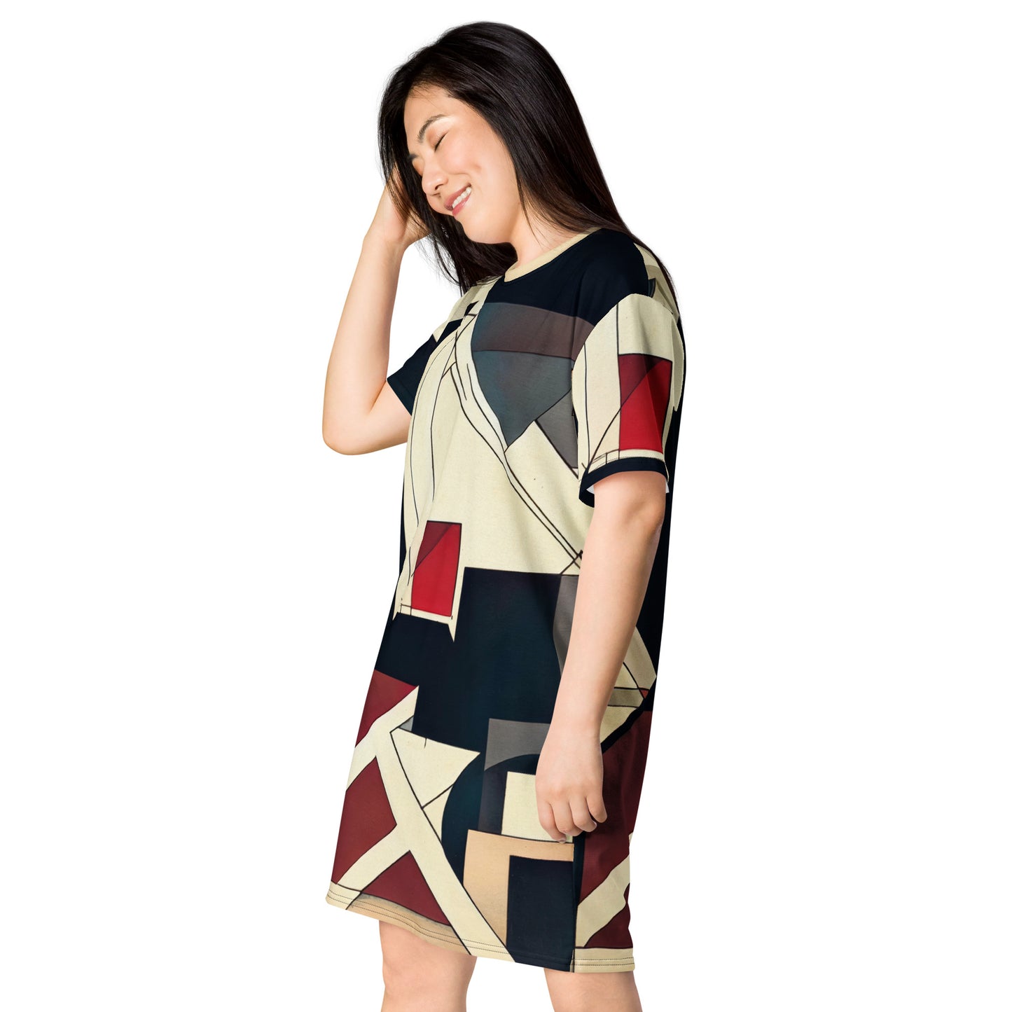 DMV 0886 Abstract Art T-shirt dress