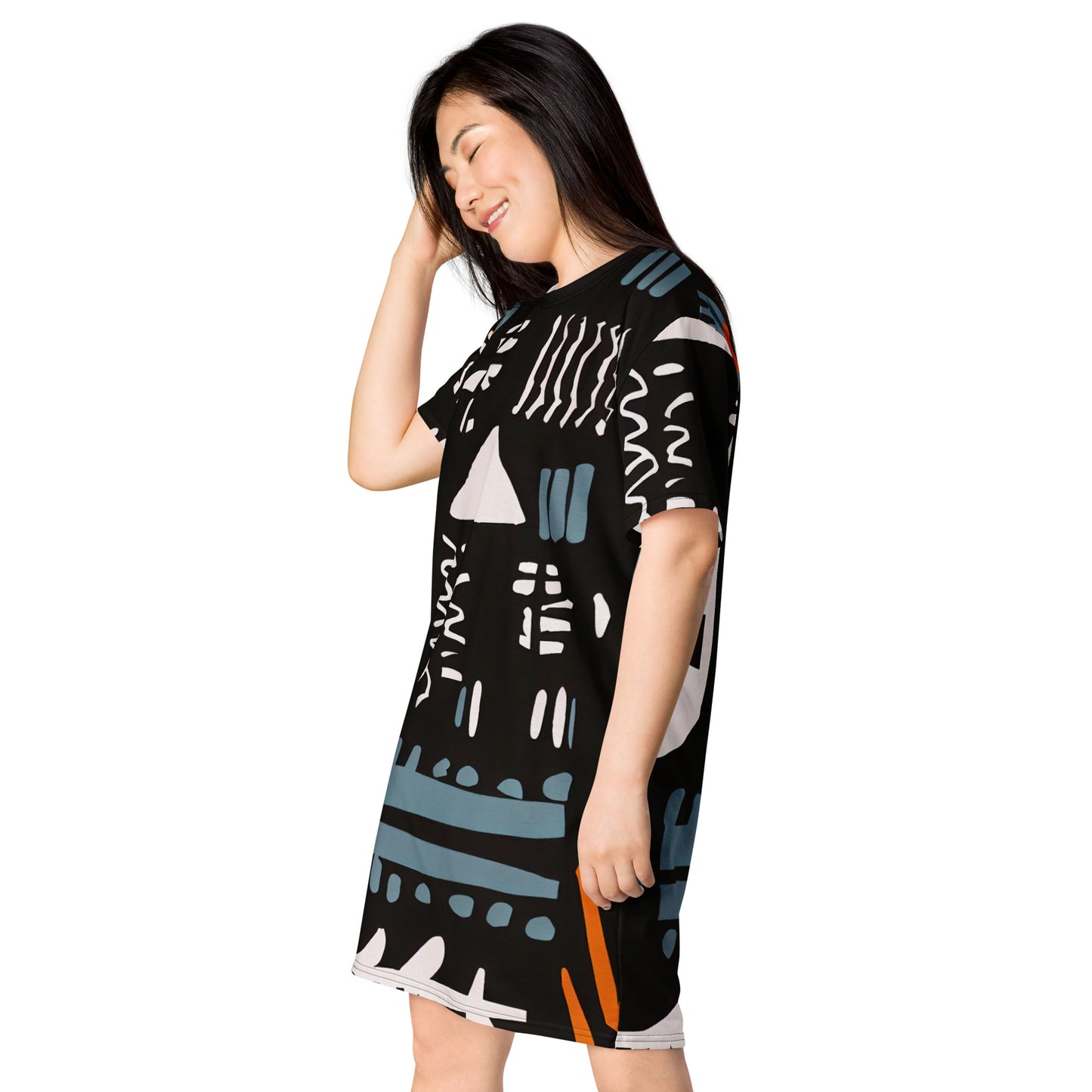 DMV 0529 Boho T-shirt dress