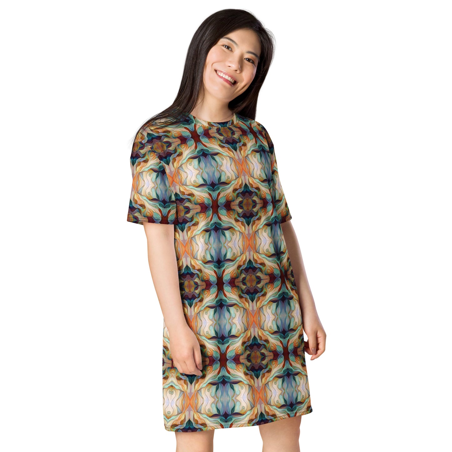 DMV 0273 Chic Boho T-shirt dress