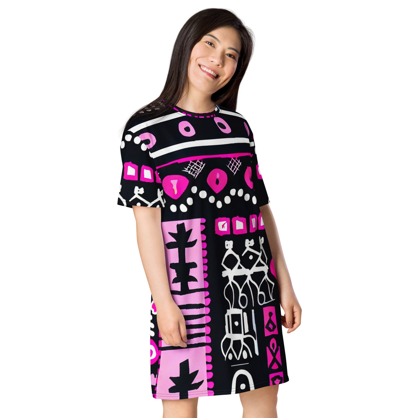 DMV 0026 Boho T-shirt dress