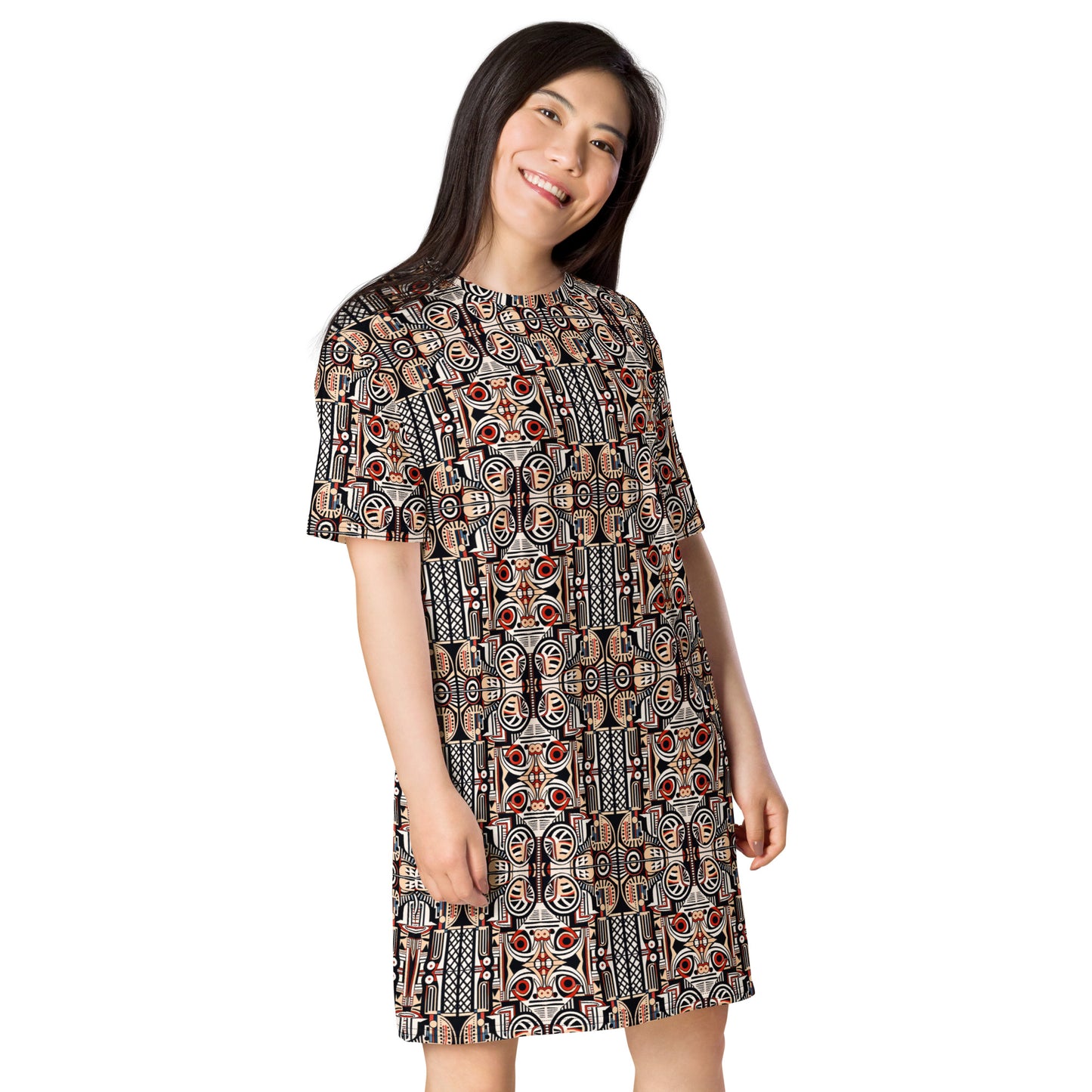 DMV 0274 Chic Boho T-shirt dress