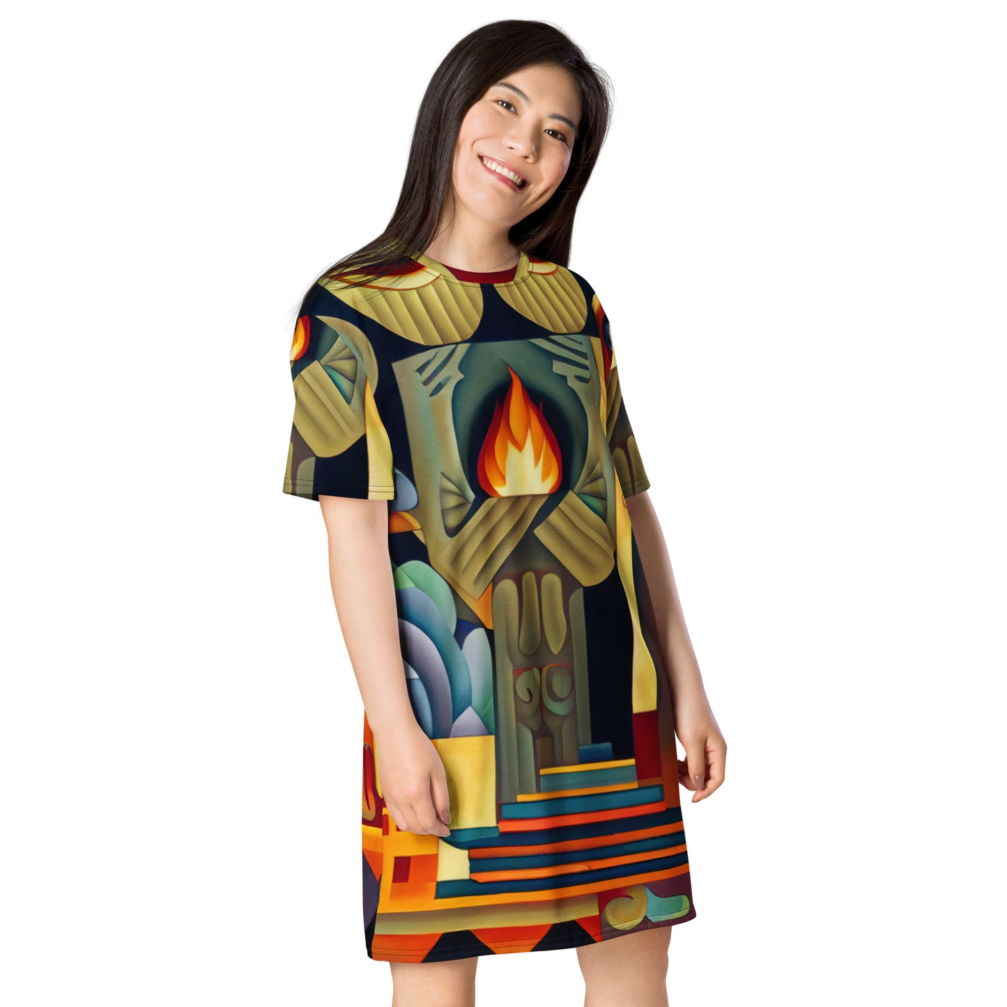 DMV 0237 Retro Art T-shirt dress