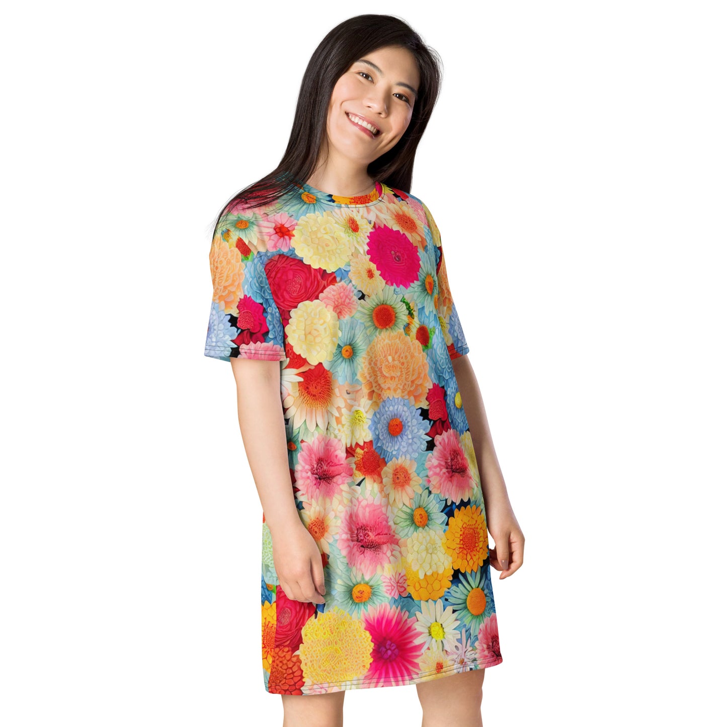 DMV 0106 Floral T-shirt dress