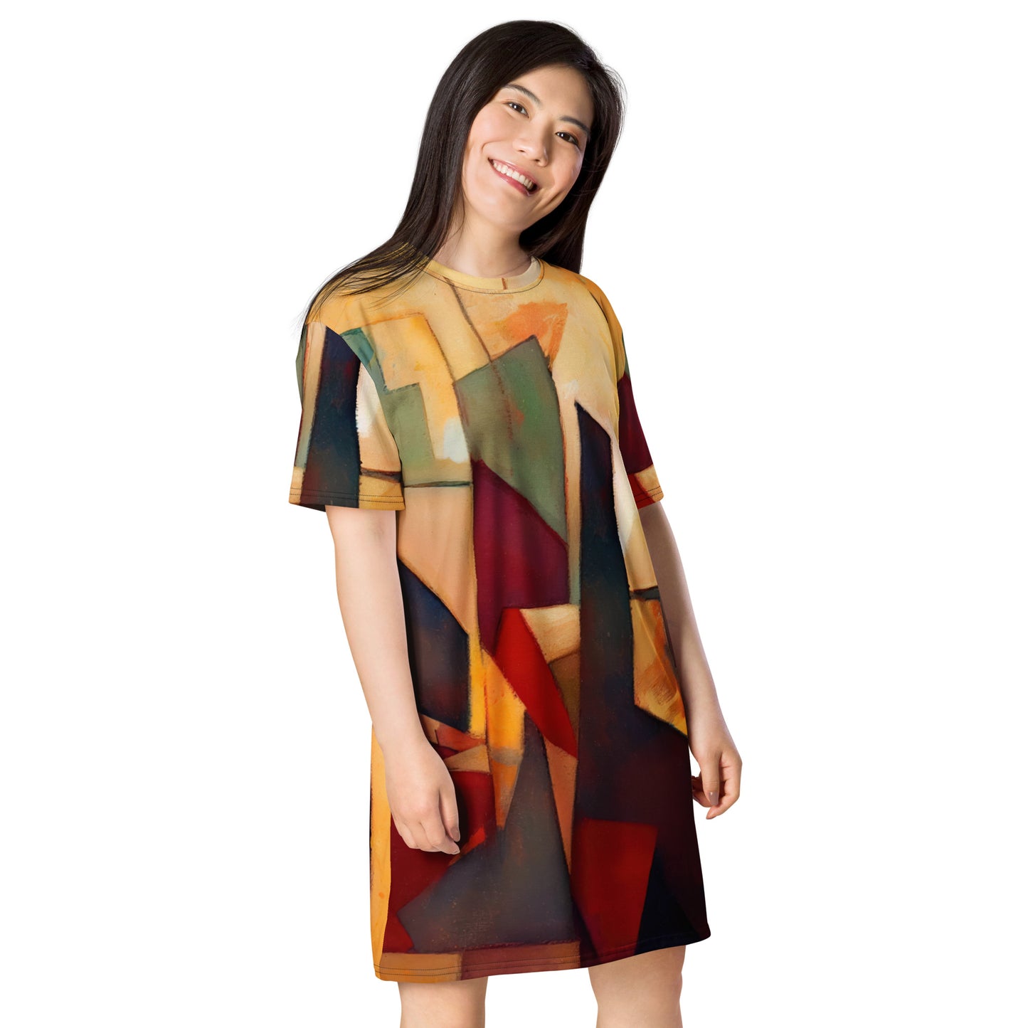 DMV 0251 Abstract Art T-shirt dress