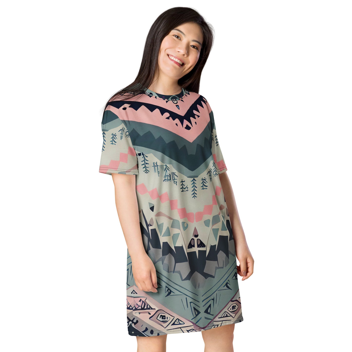 DMV 0306 Boho T-shirt dress