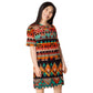 DMV 0415 Boho T-shirt dress